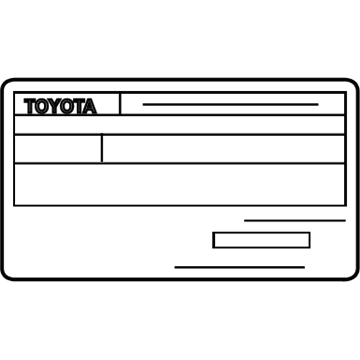 Scion 11298-21092 Emission Label