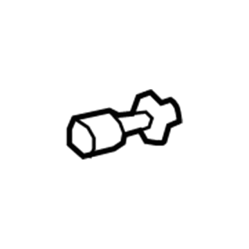 55394-33041 Toyota Reinforce Bar Mount Bolt, Passenger Side Illustration 1 of 1