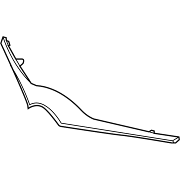 52719-0D900 Toyota Upper Molding, Front Illustration 1 of 1