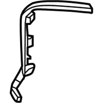 53123-0D060 Toyota Side Molding, Chrome, Lower Passenger Side Illustration 1 of 1