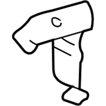 89668-02080 Toyota ECM Bracket, Passenger Side Illustration 1 of 1