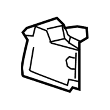 16691-F0010 Toyota Air Guide Plate, Front Passenger Side Illustration 1 of 1