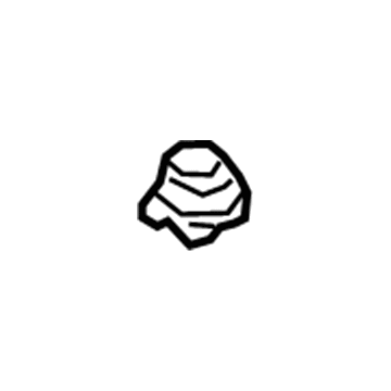 16523-F0020 Toyota Cushion, Radiator Support, Upper Illustration 1 of 1