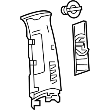 Toyota 62410-12110-B0 Upper Center Pillar Trim