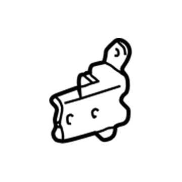 68750-AA020 Toyota Upper Hinge, Passenger Side Illustration 1 of 1
