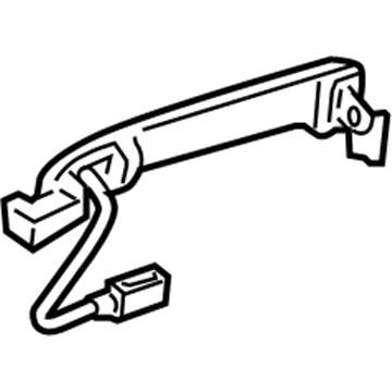 69210-0E070-A0 Toyota Handle, Outside, White, Outer Illustration 1 of 1
