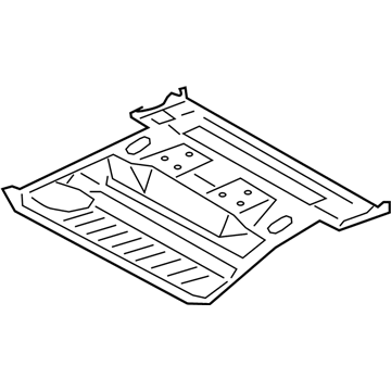 58211-0R040 Toyota Center Floor Pan Illustration 1 of 1