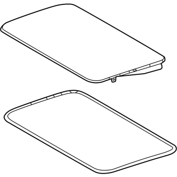 Toyota 63201-60170 Sunroof Glass