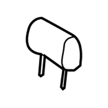71940-0C200-B0 Toyota Headrest, Outer, Gray, Rear Illustration 1 of 1