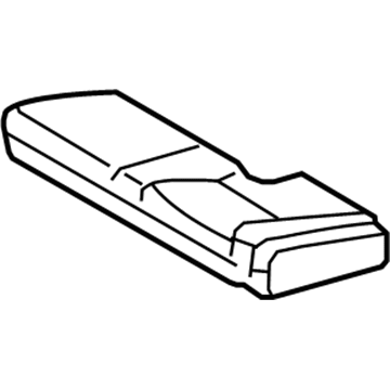 71612-0C050 Toyota Seat Cushion Pad, Driver Side Illustration 1 of 1
