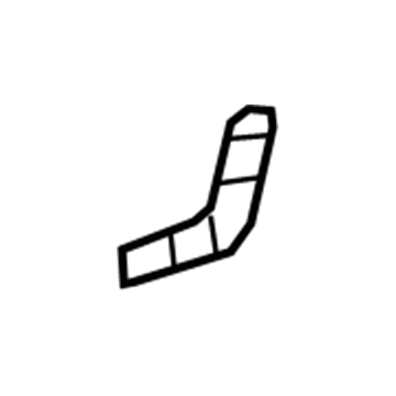71828-0C010-B0 Toyota Hinge Cover, Gray, Rear Driver Side Illustration 1 of 1