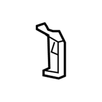 73373-0C030-C0 Toyota Seat Belt Cover, Rear Driver Side Illustration 1 of 1