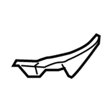 53867-0C030 Toyota Side Seal, Driver Side Illustration 1 of 1