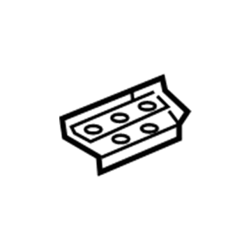 55728-0C010 Toyota Cowl Top Panel Reinforcement, Passenger Side Illustration 1 of 1