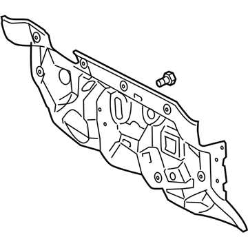 55210-0C042 Toyota Insulating Cover, Front Illustration 1 of 1
