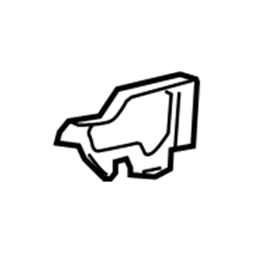 55791-0C010 Toyota Duct Cover, Front Passenger Side Illustration 1 of 1