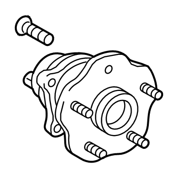 42410-0E031 Toyota Hub & Bearing Assembly Illustration 1 of 1