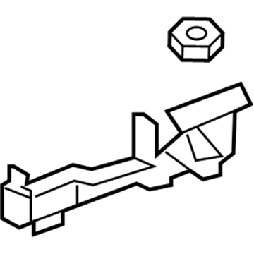 69201-06030 Toyota Handle Base, Passenger Side Illustration 1 of 1