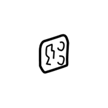 61779-42010 Toyota Rear Panel Assembly Retainer Plate, Lower Driver Side Illustration 1 of 1