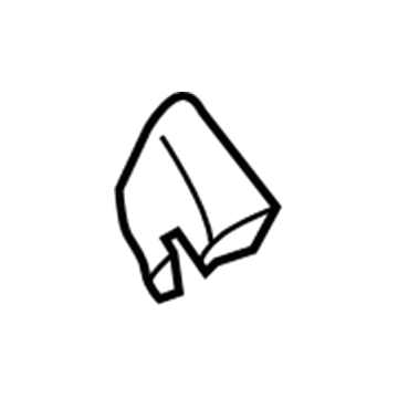 73297-74010-B0 Toyota Seat Belt Cover, Passenger Side Illustration 1 of 1