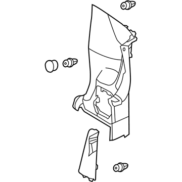 62510-74020-C0 Toyota Side Trim Panel, Passenger Side Illustration 1 of 1