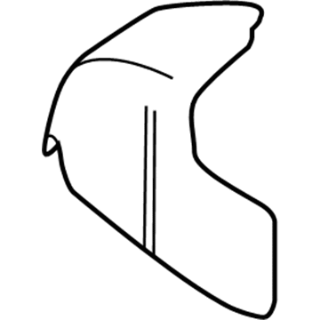 62610-74020 Toyota Wheelhouse Cover, Passenger Side Illustration 1 of 1
