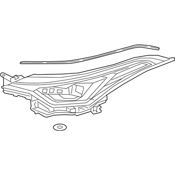 Toyota 81145-10B00 Headlamp Assembly