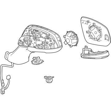 Toyota 87910-08220 Mirror Assembly