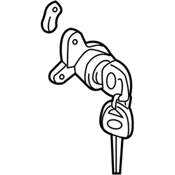 Toyota 69051-41050 Lock Cylinder