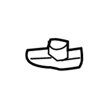 90467-05107 Toyota Bumper Cover Clip, Front Illustration 1 of 1