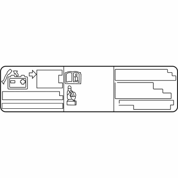 Toyota 74558-78010 Battery Label