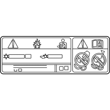 Toyota 88723-0E170 Fan Label