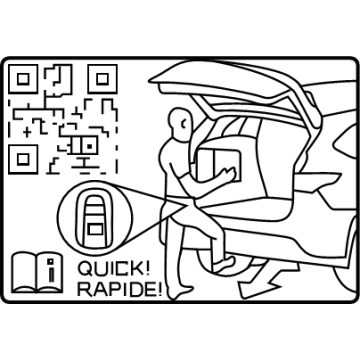 Toyota 74535-08010 Info Label