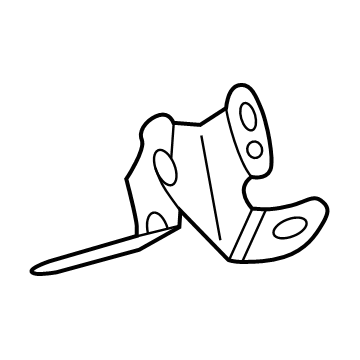 86457-12010 Toyota Computer Bracket, Passenger Side Illustration 1 of 1