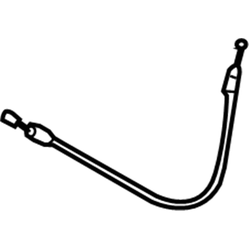 72620-0E060 Toyota Lock Cable, Rear Driver Side Illustration 1 of 1