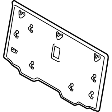 79207-0E020-E0 Toyota Seat Back Panel, Sand, Rear Illustration 1 of 1