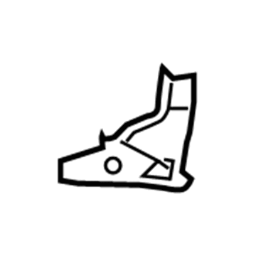 71843-0E020 Toyota Recline Cover, Passenger Side Illustration 1 of 1