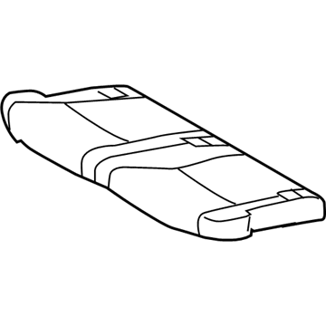 79021-0E040-C0 Toyota Cushion Cover, Black, Rear Illustration 1 of 1