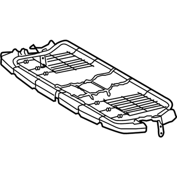79201-0E020 Toyota Cushion Frame, Rear Illustration 1 of 1
