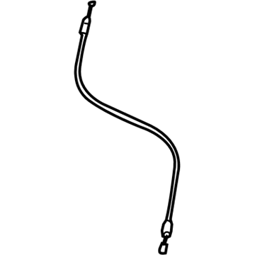 72660-0E020 Toyota Lock Cable, Rear Illustration 1 of 1