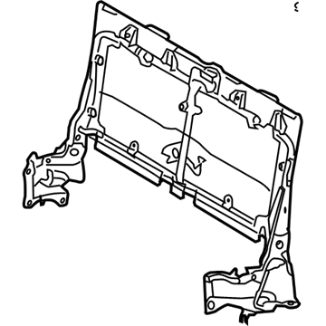 79203-0E020 Toyota Seat Back Frame, Rear Illustration 1 of 1