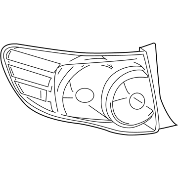 81560-02460 Toyota Lens & Housing, Driver Side Illustration 1 of 1