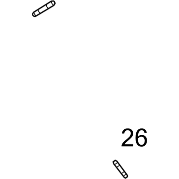 Toyota 90126-06026 Lower Pipe Stud