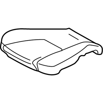 71511-02230 Toyota Seat Cushion Pad, Passenger Side Illustration 1 of 1