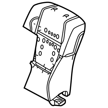 Toyota 71551-0C440 Seat Back Pad