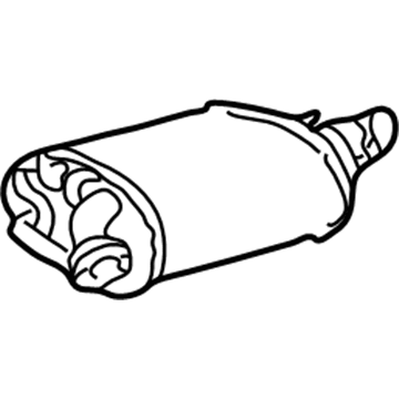 Toyota 17430-0A181 Muffler With Tail Pipe