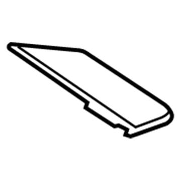 58440-48010-C0 Toyota Side Trim, Black, Driver Side Illustration 1 of 1