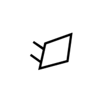 Toyota 64937-0C030-B0 Lower Quarter Trim Hole Cover