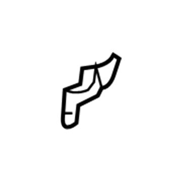 61764-48010 Toyota Belt Reinforcement, Passenger Side Illustration 1 of 1