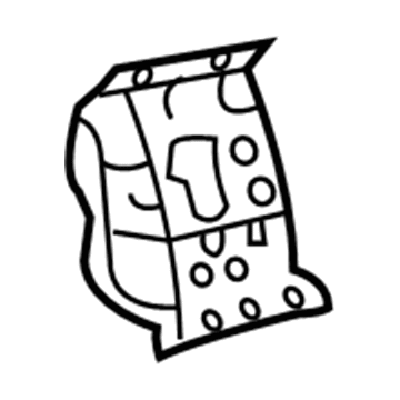 61712-48020 Toyota Roof Reinforcement, Outer Driver Side Illustration 1 of 1